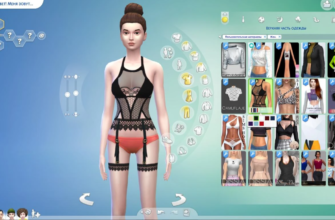 корсет Sims 4