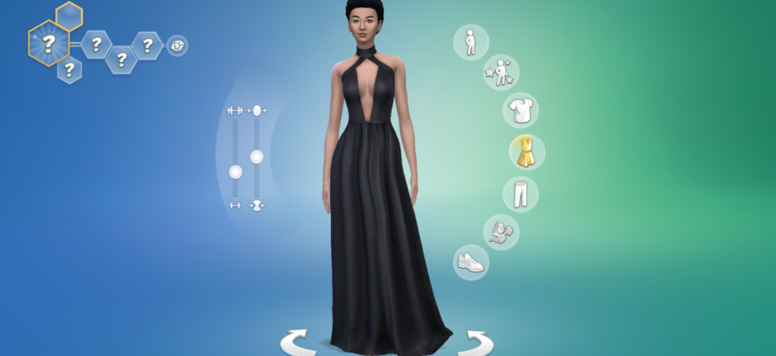 Женское платье Keira Sims 4